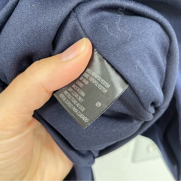 Tahari Arthur S Levine Navy Blue Cap Sleeve Sheath Dress Womens 4P Academia Mini - Picture 6 of 10